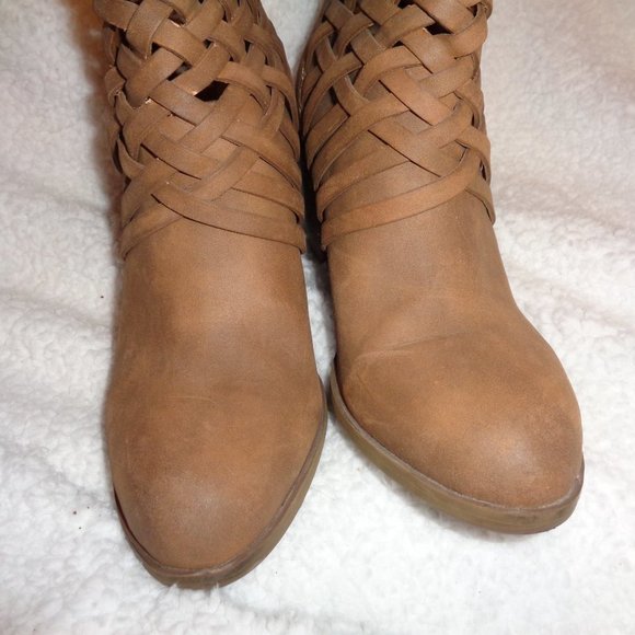 Arizona Jeans Orlando Tan Boots Size 9 Medium - Picture 9 of 12